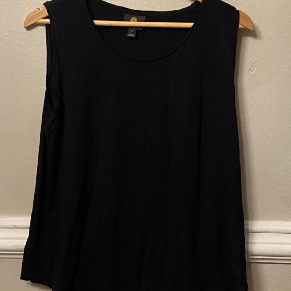 Jm-collection Women's Black and Navy Blouse